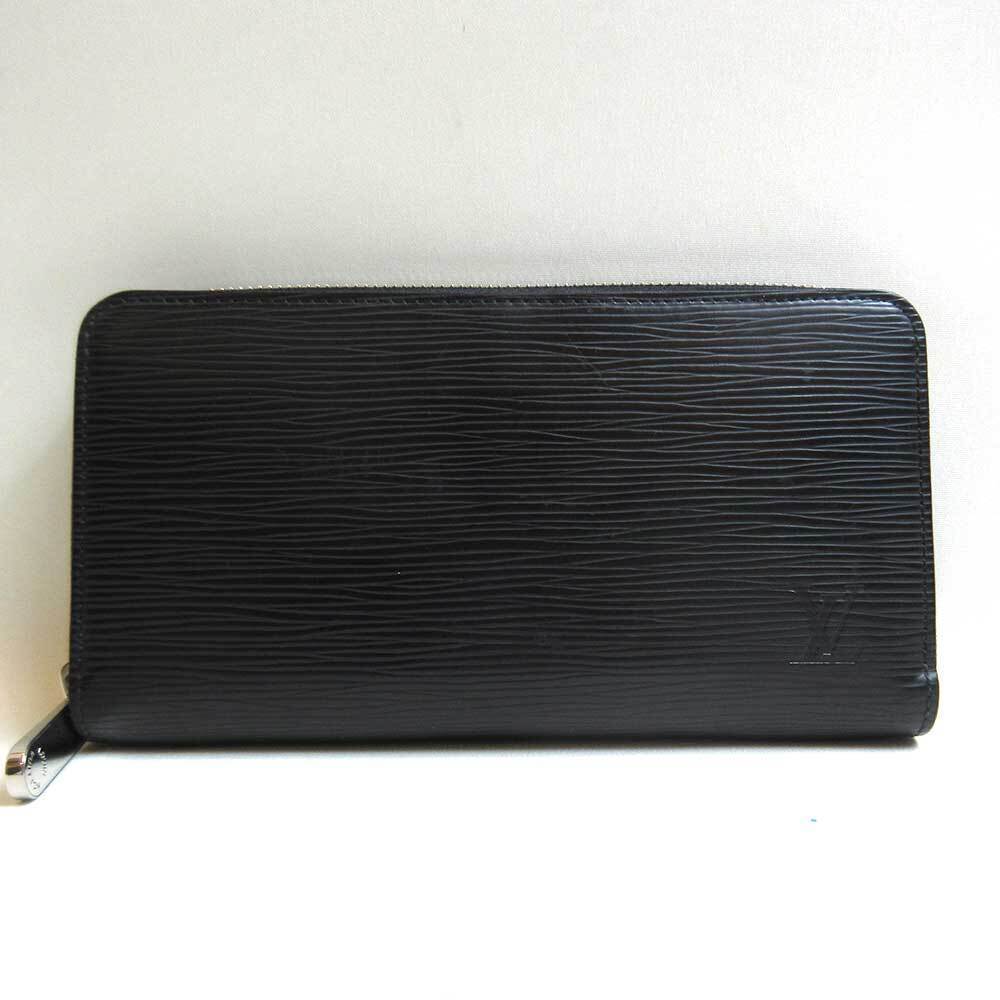Louis Vuitton Zippy Wallet Round Zipper Epi Leather Black